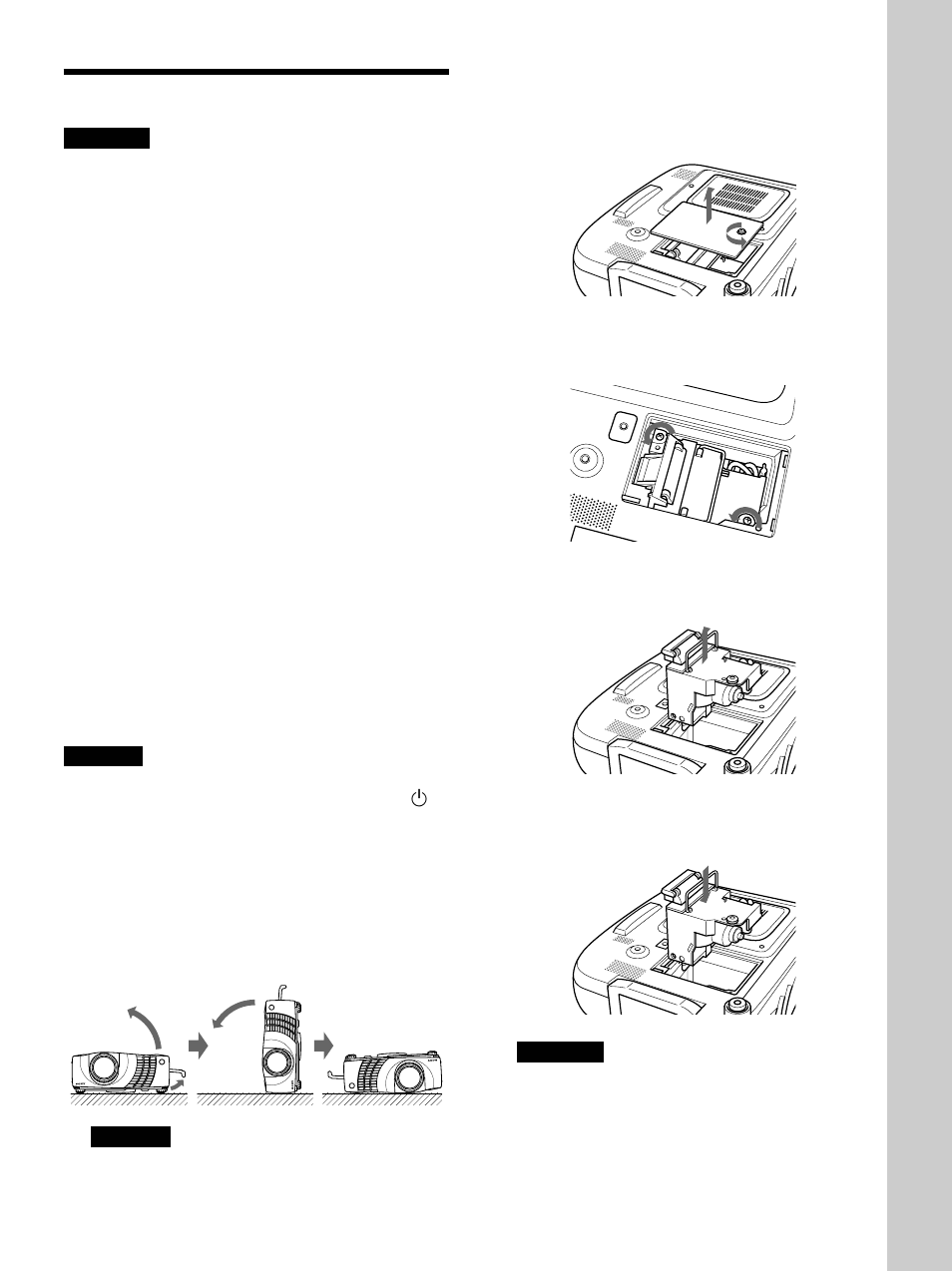 Entretien, Remplacement de la lampe | Sony VPL-PX30 User Manual | Page 73 / 124