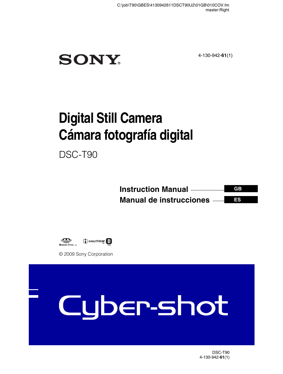 Sony DSC-T90 User Manual | 116 pages