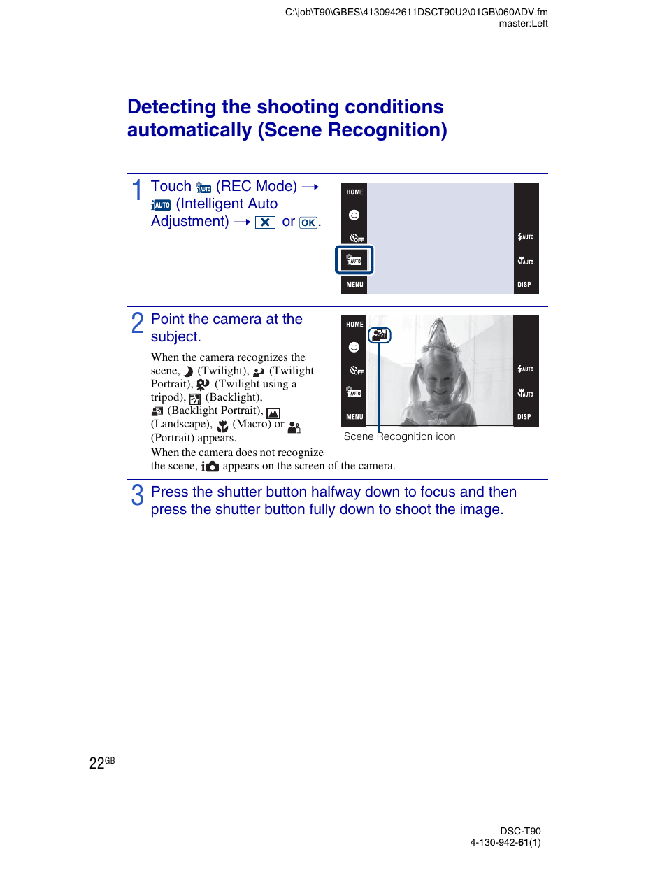 Sony DSC-T90 User Manual | Page 22 / 116