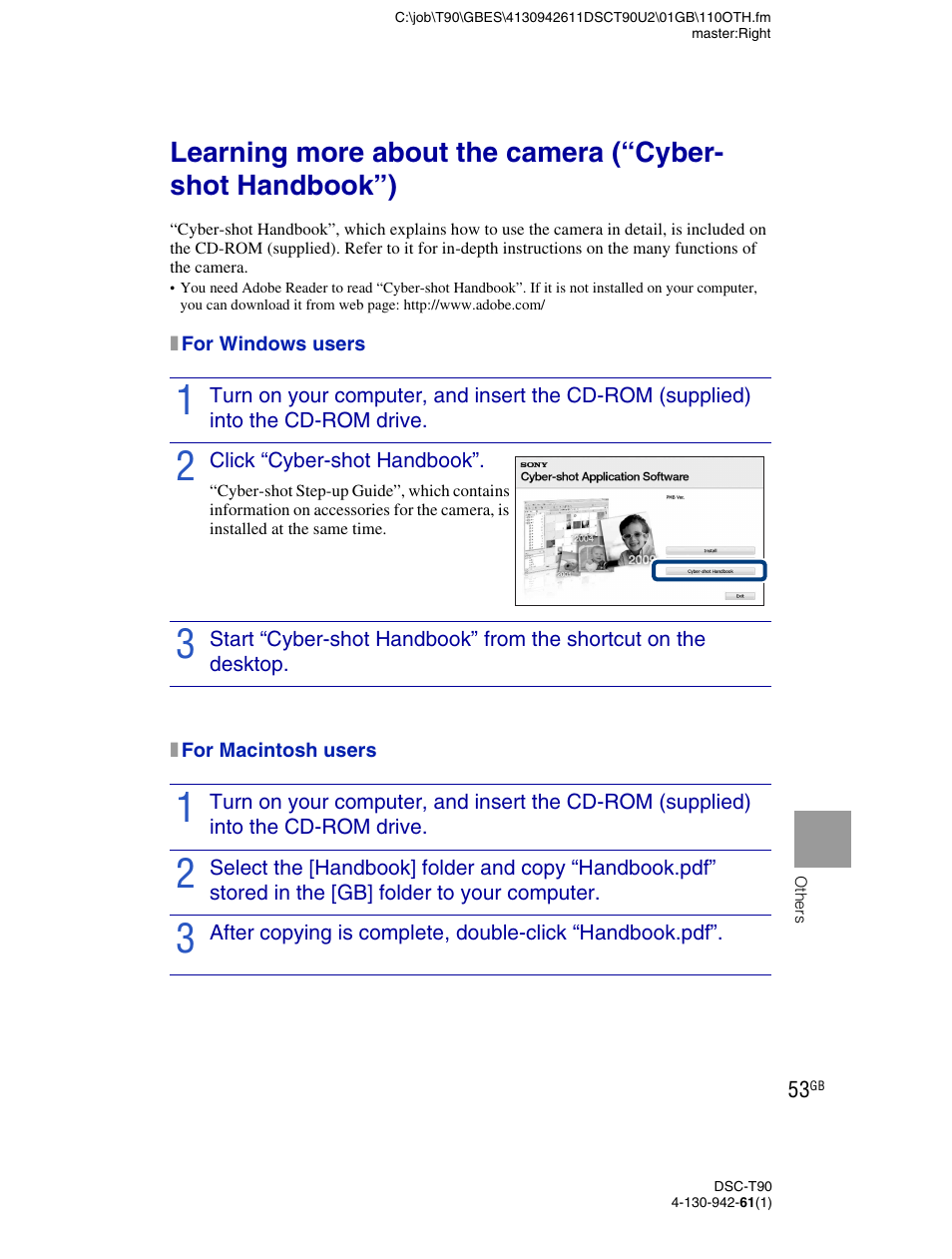 Sony DSC-T90 User Manual | Page 53 / 116