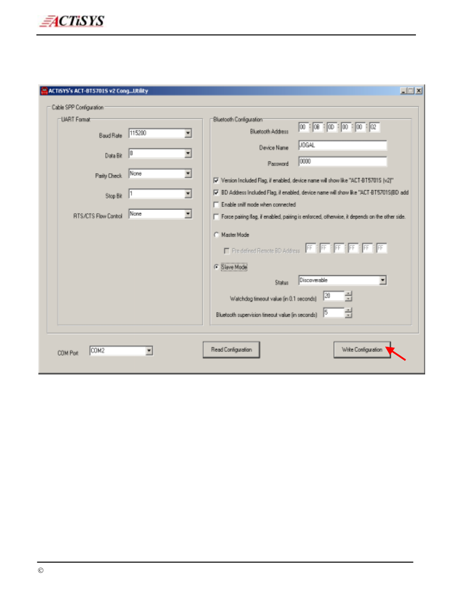 Connection for normal operation | ACTiSYS RS232 User Manual | Page 14 / 18