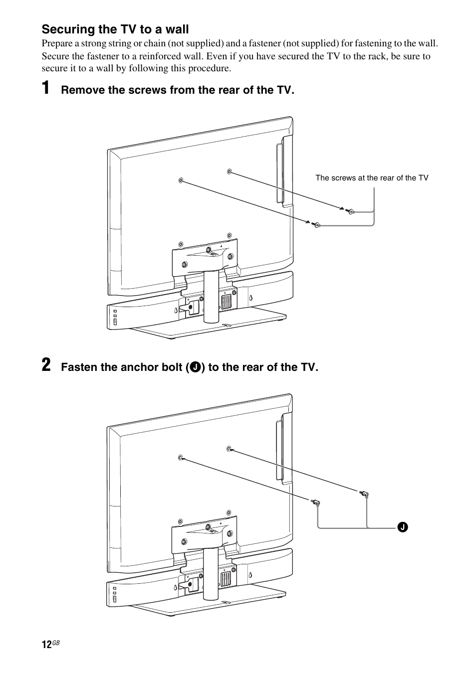 Sony WS-32SE1B User Manual | Page 12 / 44