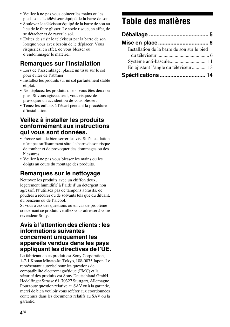 Sony WS-32SE1B User Manual | Page 18 / 44
