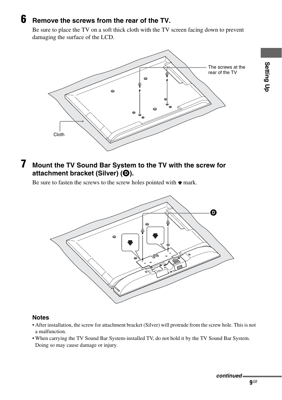 Sony WS-32SE1B User Manual | Page 9 / 44