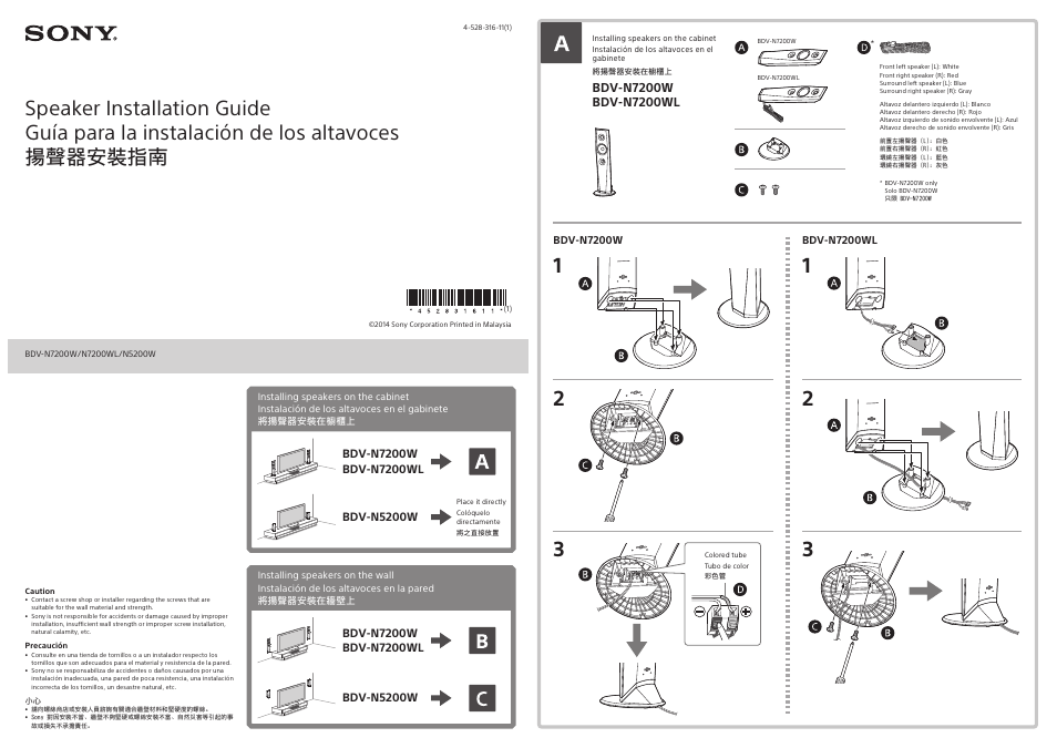 Sony BDV-N5200W User Manual | 2 pages