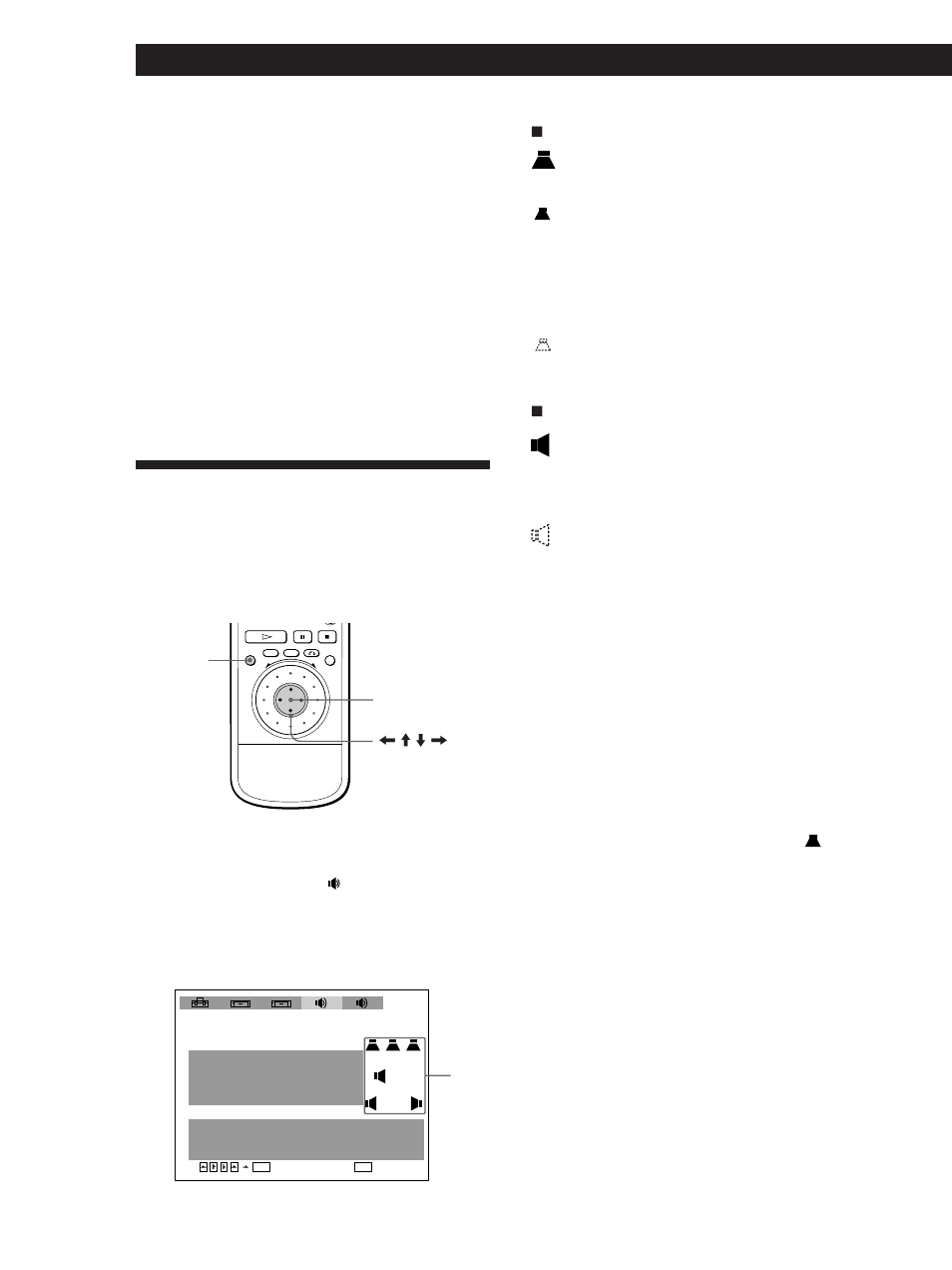 Speaker set up, Dolby digital surround speaker placement, Specifying the speaker type | Sony DVP-S500D User Manual | Page 38 / 108