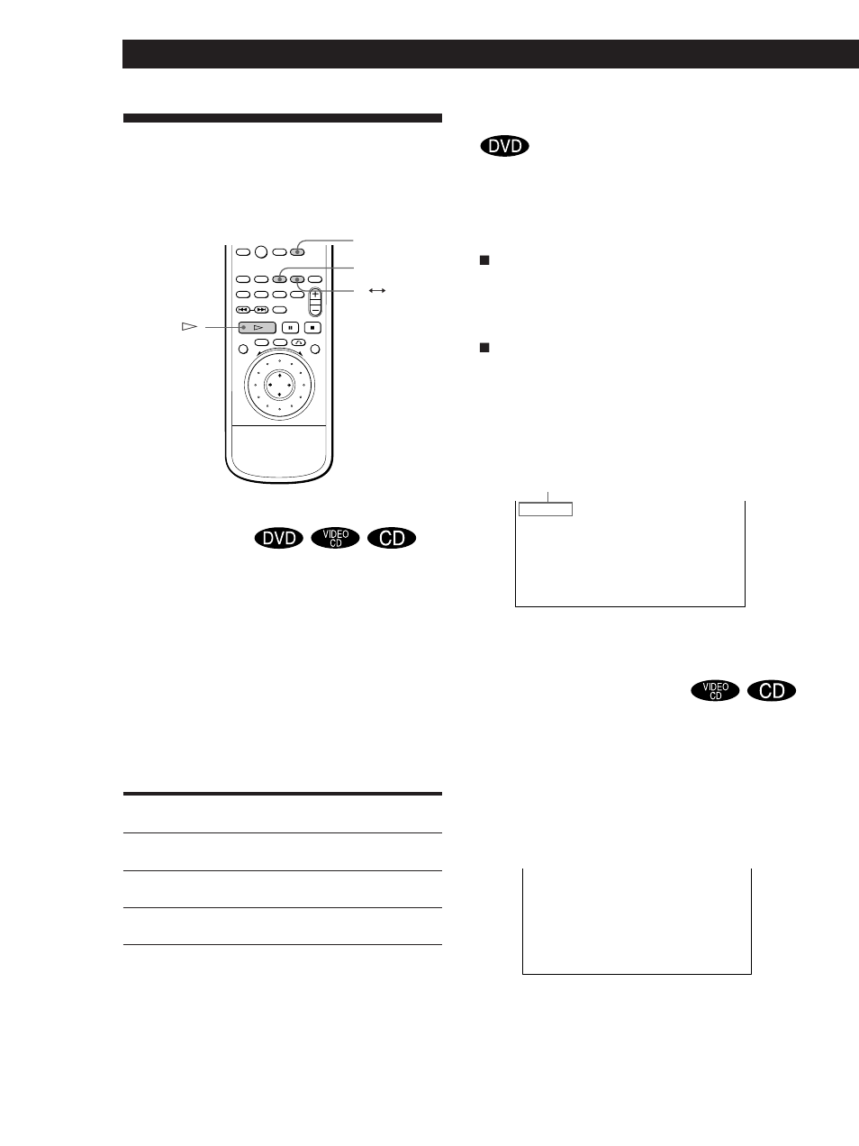 Reproducción repetida, Reproducción de discos en varios modos, Repetición del título o capítulo actual | Repetición de la pista actual | Sony DVP-S500D User Manual | Page 74 / 108