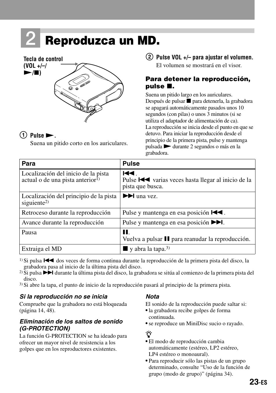 Reproduzca un md | Sony MZ-S1 User Manual | Page 163 / 208