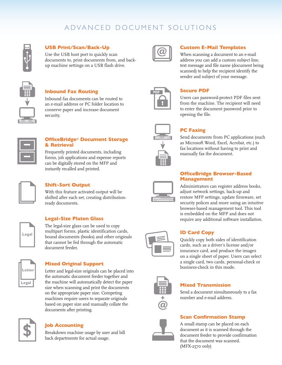 Applied Energy Products Innovative Desktop Document Solution MFX - 2550/ MFX User Manual | Page 4 / 6