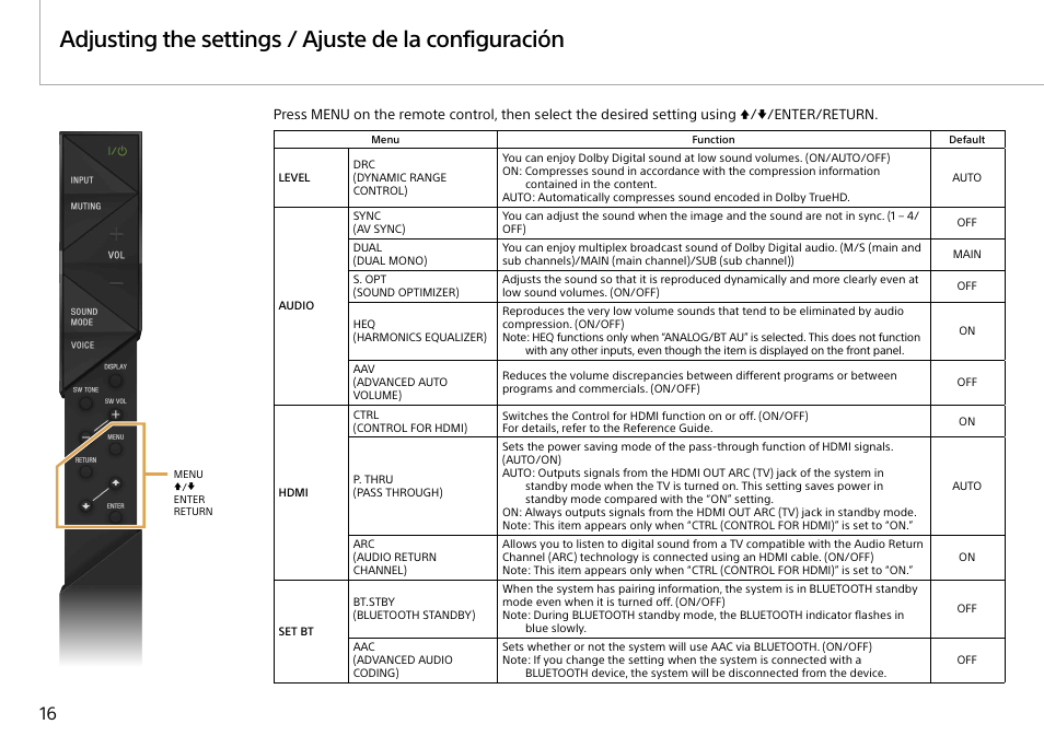 Sony HT-ST3 User Manual | Page 16 / 24