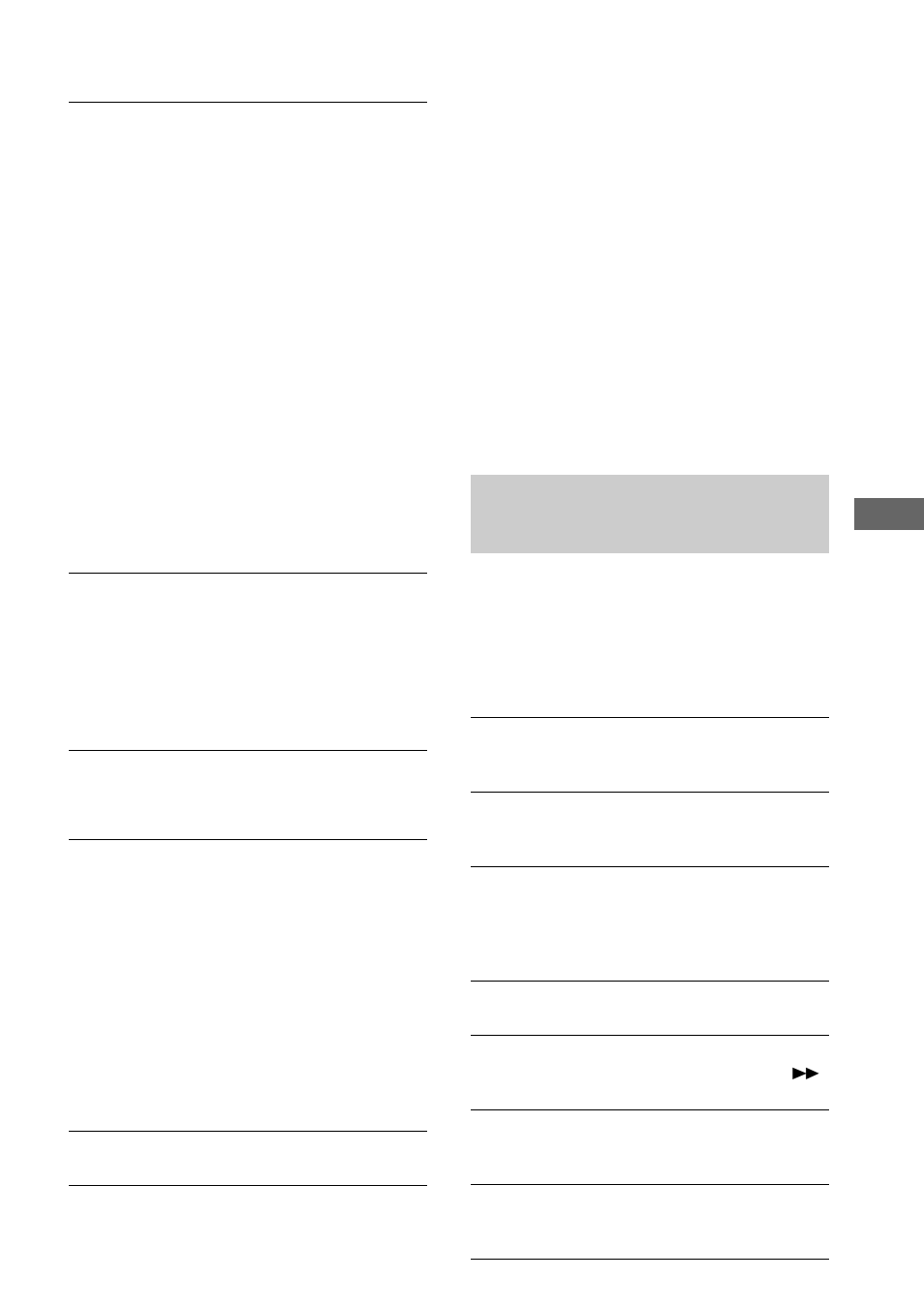 Affichage d’auto-diagnostic, Affichage d’auto- diagnostic, Tuner | Composants optionnels, Messages | Sony CMT-L1 User Manual | Page 53 / 84