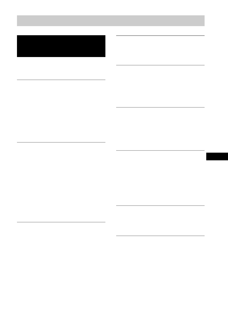 Indice | Sony CMT-L1 User Manual | Page 59 / 84