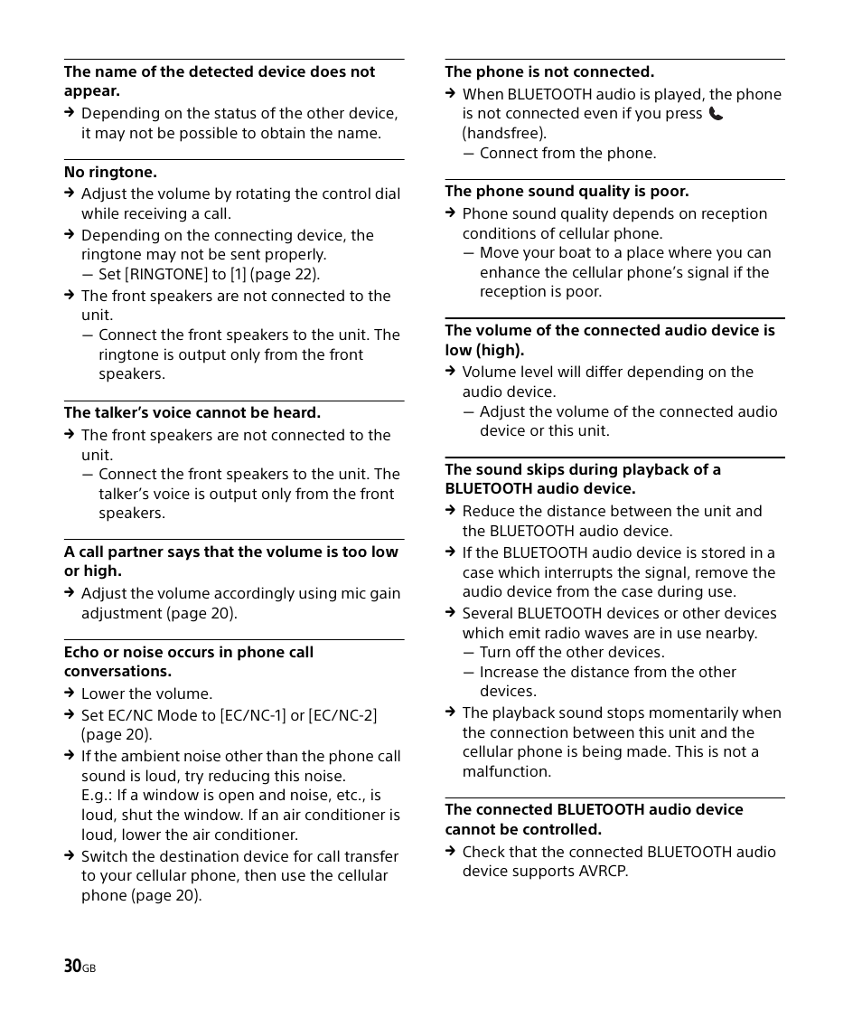 Sony DSX-M50BT User Manual | Page 30 / 108