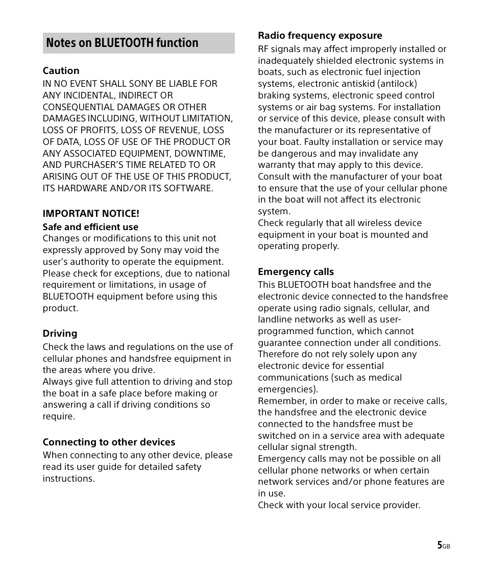 Sony DSX-M50BT User Manual | Page 5 / 108