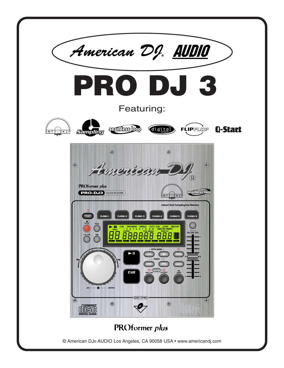 American Audio PRO DJ 3 User Manual | 17 pages