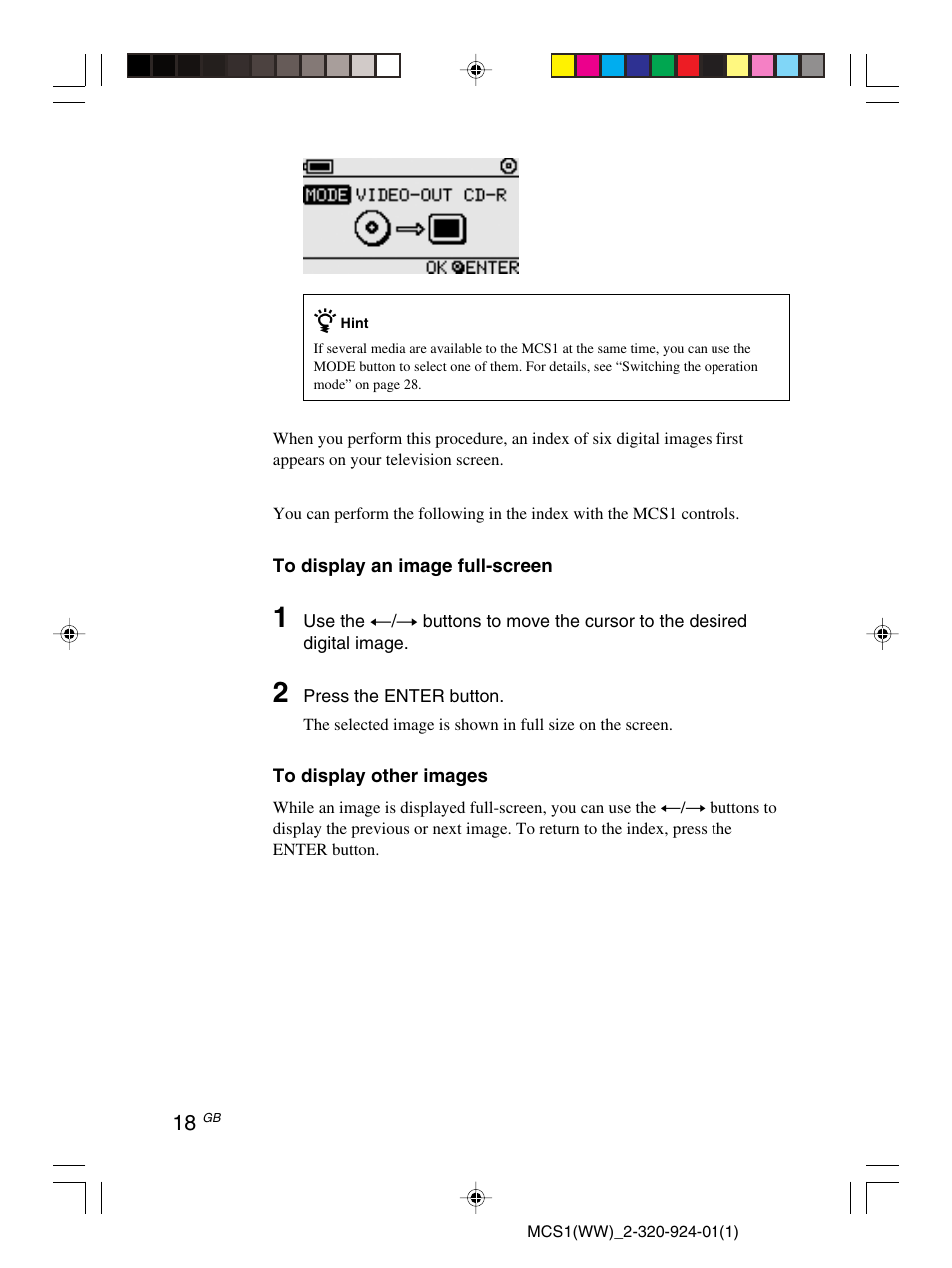 Sony MCS1 User Manual | Page 18 / 108