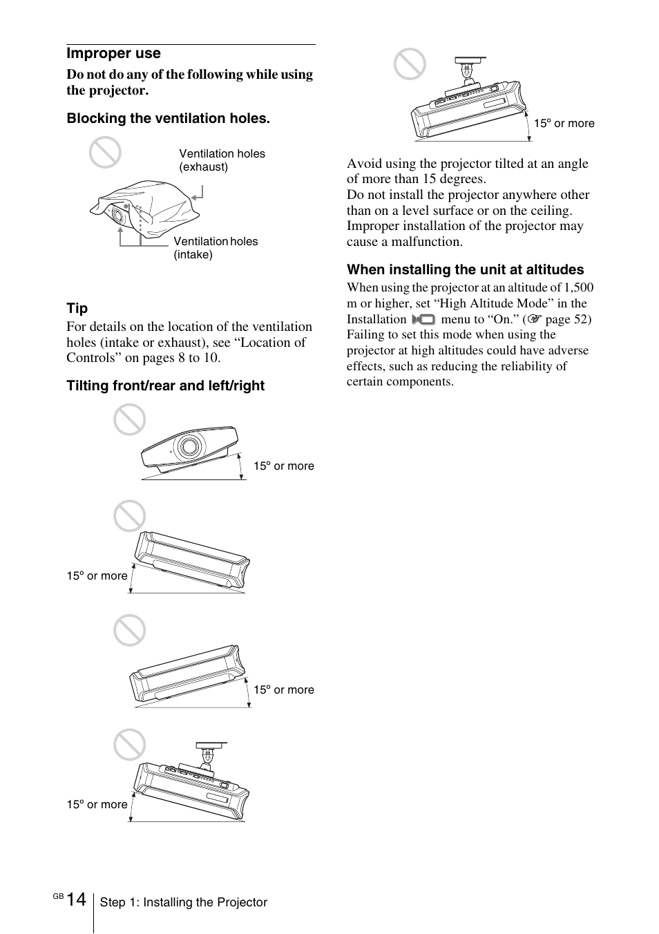 Sony VPL-VW100 User Manual | Page 14 / 259