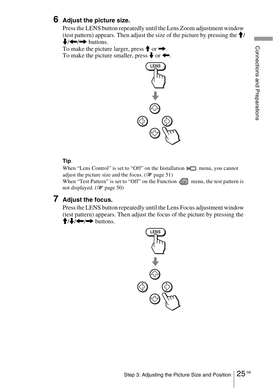 Sony VPL-VW100 User Manual | Page 25 / 259