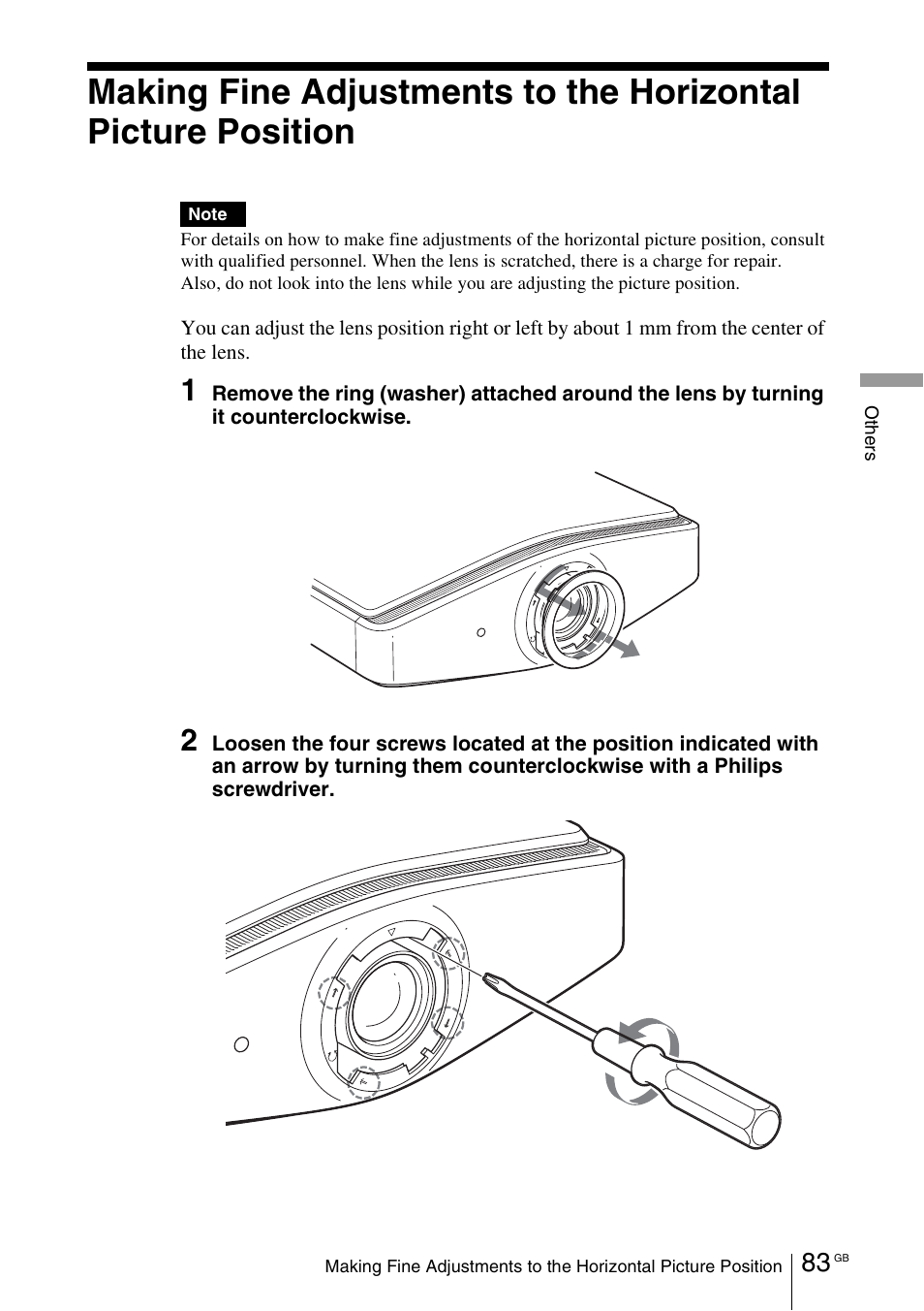 Sony VPL-VW100 User Manual | Page 83 / 259