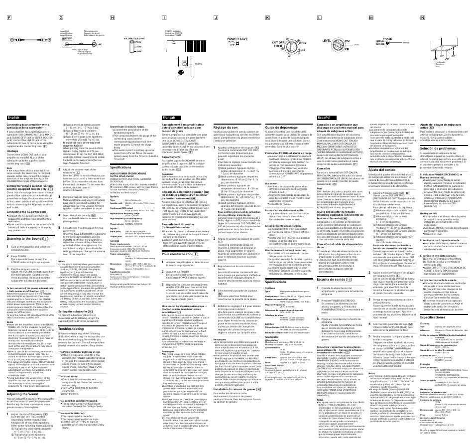 Sony SA-CS9 User Manual | Page 2 / 2