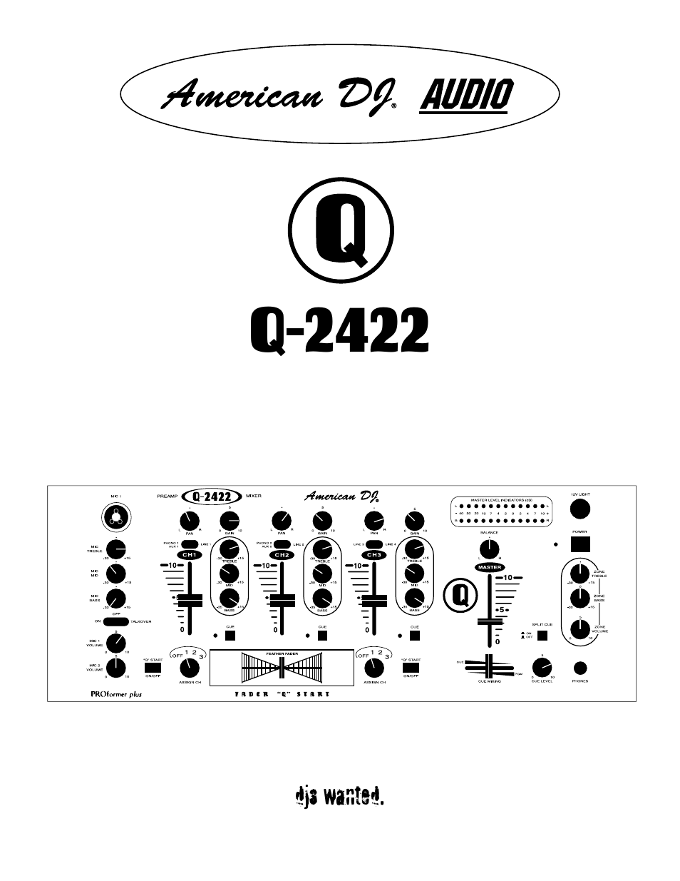 American Audio Q-2422 User Manual | 8 pages