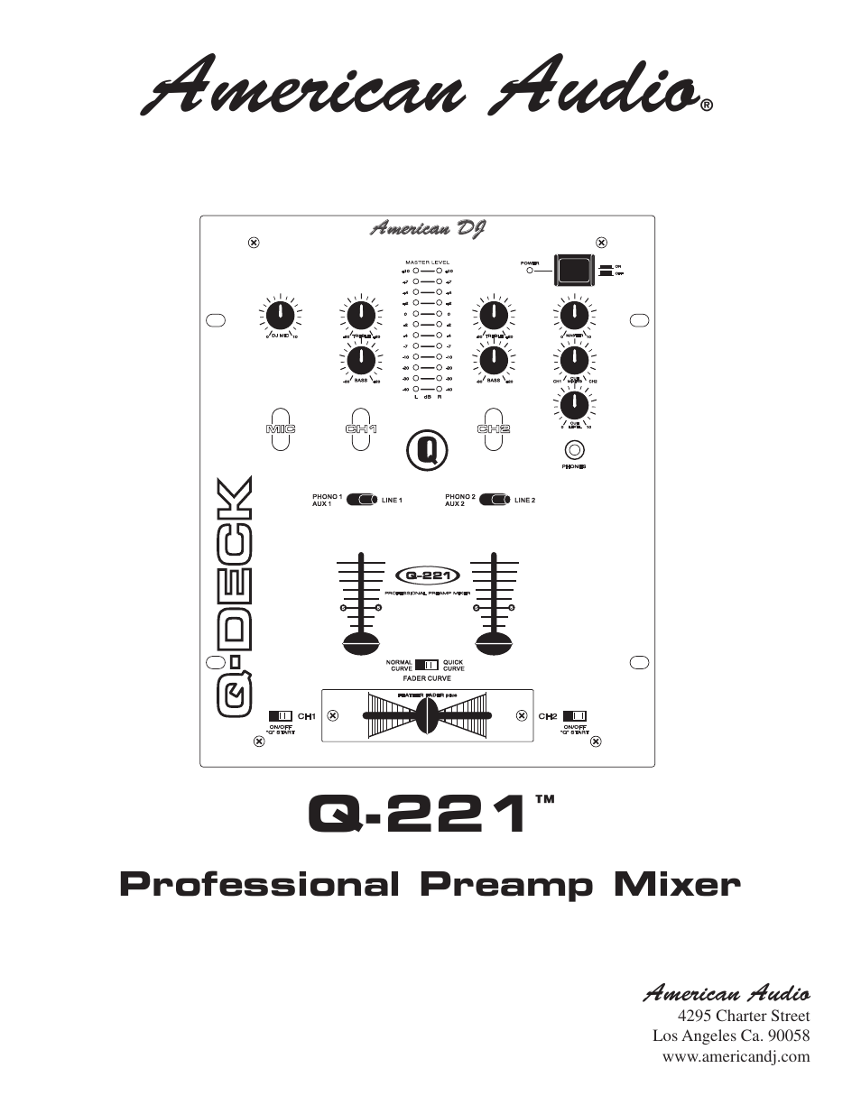 American Audio Q-221 User Manual | 14 pages