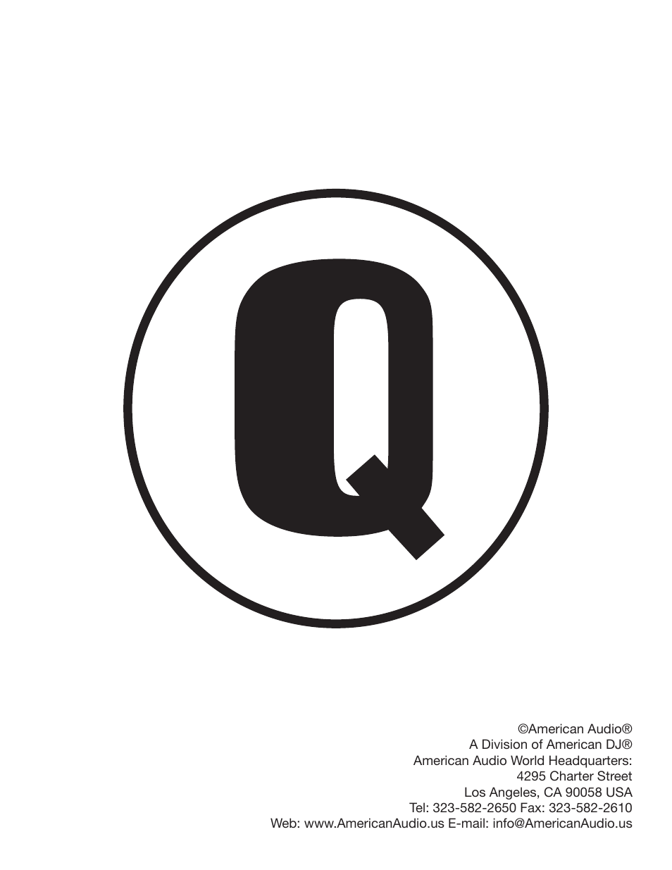 American Audio Q-D1 User Manual | Page 17 / 17