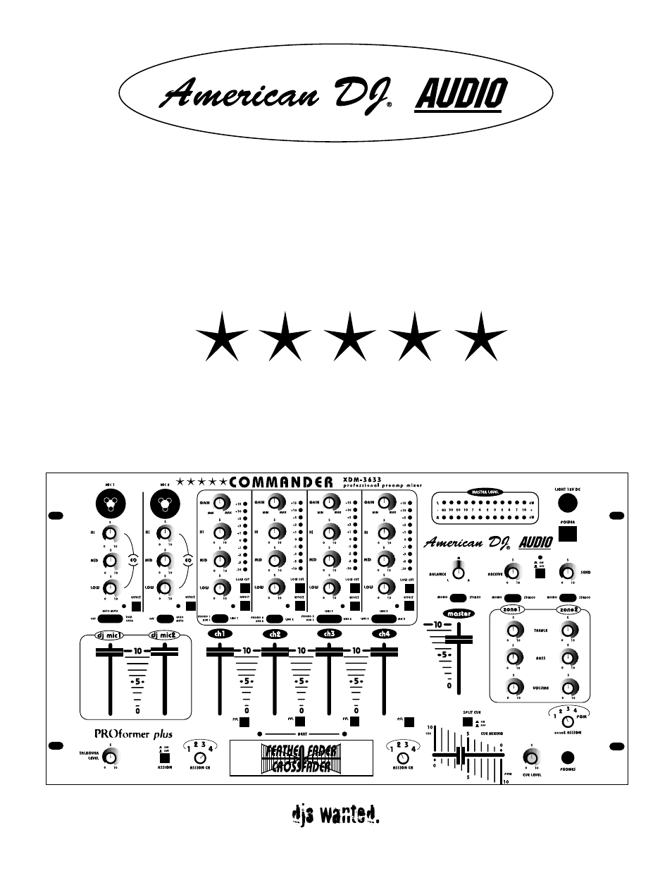 American Audio XDM-3633 User Manual | 8 pages