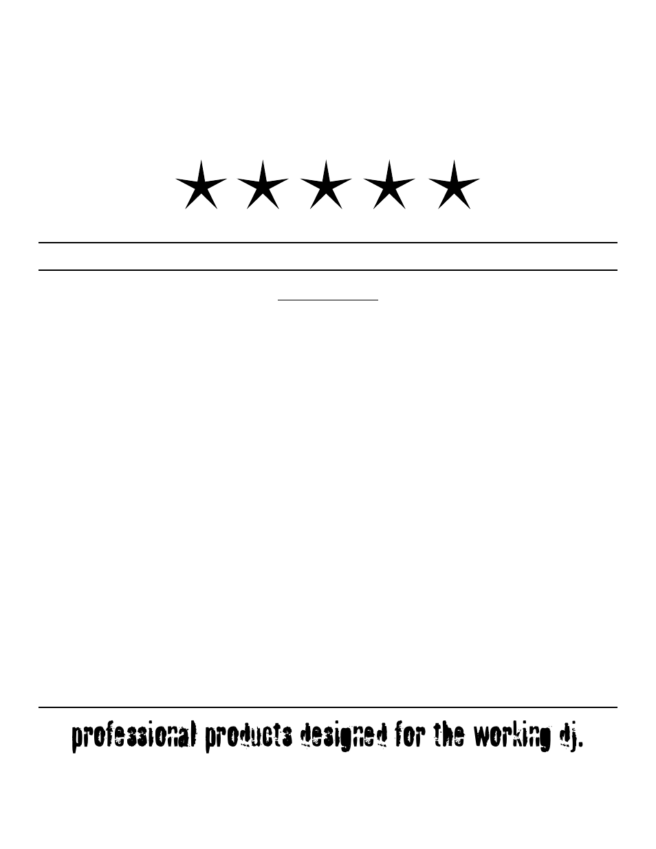 Commander, Xdm-3633, Professional products designed for the working dj | The ultimate dj & club mixer | American Audio XDM-3633 User Manual | Page 2 / 8