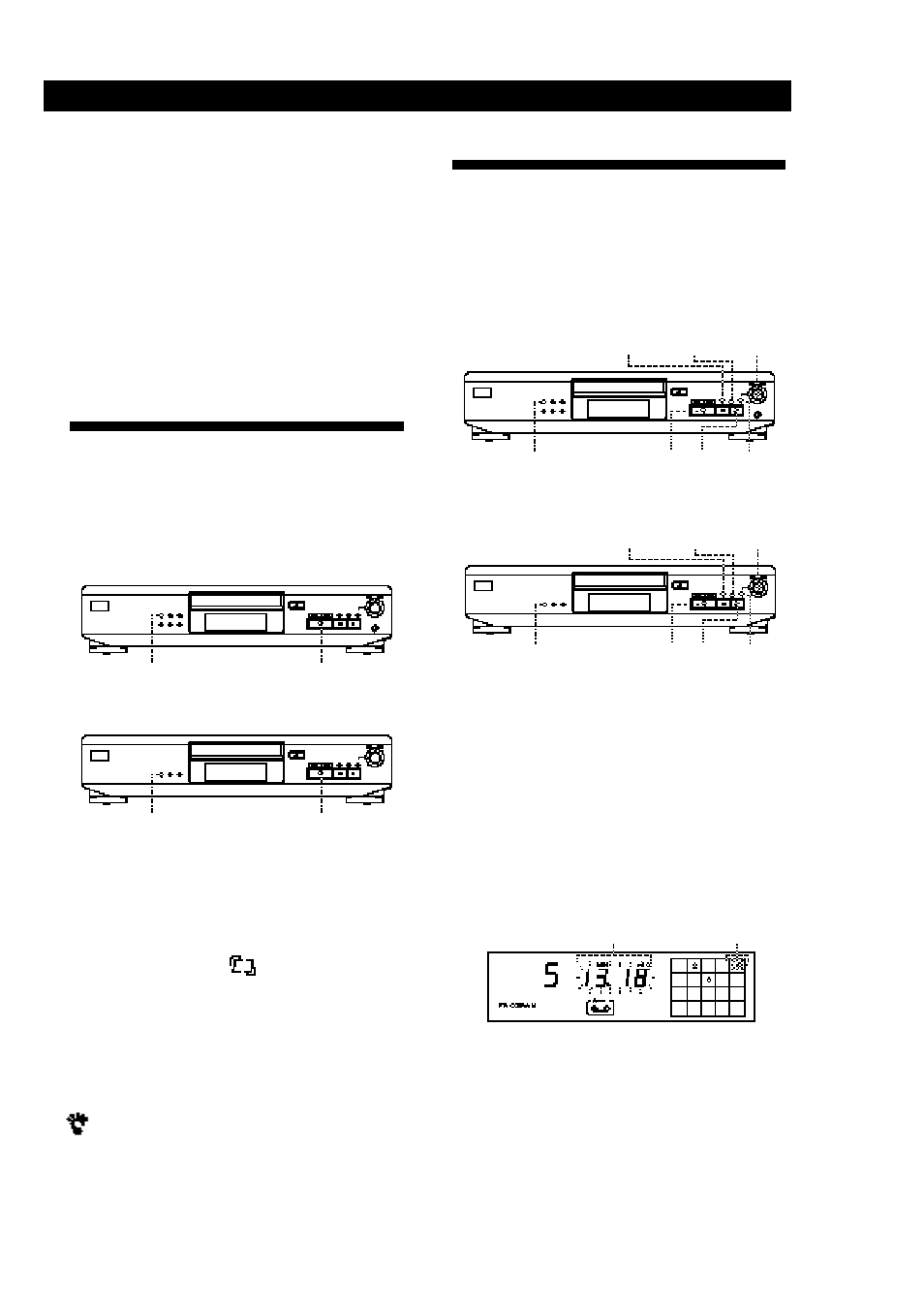 Reproducción de discos compactos, Repetición del tema actual, Creación de un programa en el reproductor 1 | Sony CDP-XE200 User Manual | Page 39 / 46