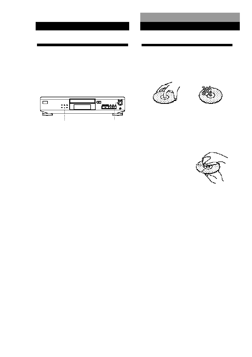 Notas sobre discos compactos, Información adicional, Grabación a partir de discos compactos | Sony CDP-XE200 User Manual | Page 44 / 46