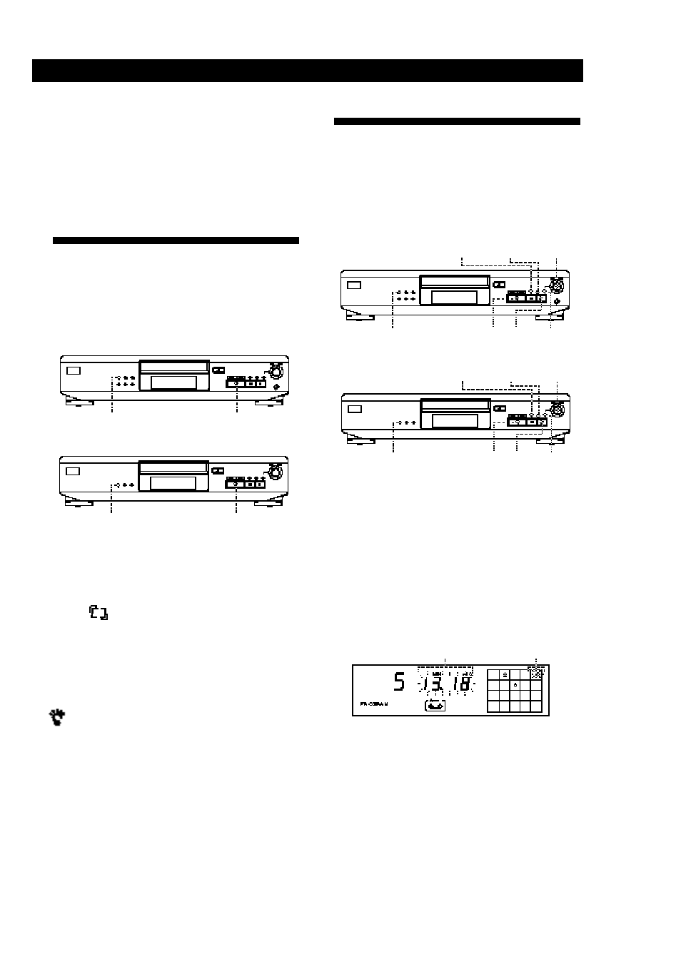 Creating your own program (program play), Playing in random order (shuffle play), Playing cds | Repeating the current track, Creating a program on the player 1 | Sony CDP-XE200 User Manual | Page 9 / 46