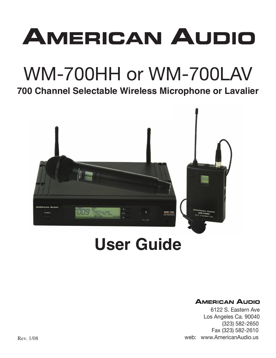 American Audio WM-700HH User Manual | 11 pages