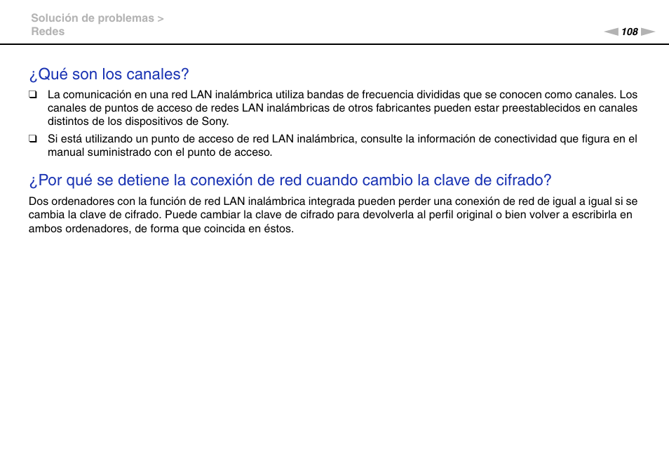 Qué son los canales | Sony VPCW11S1E User Manual | Page 108 / 127