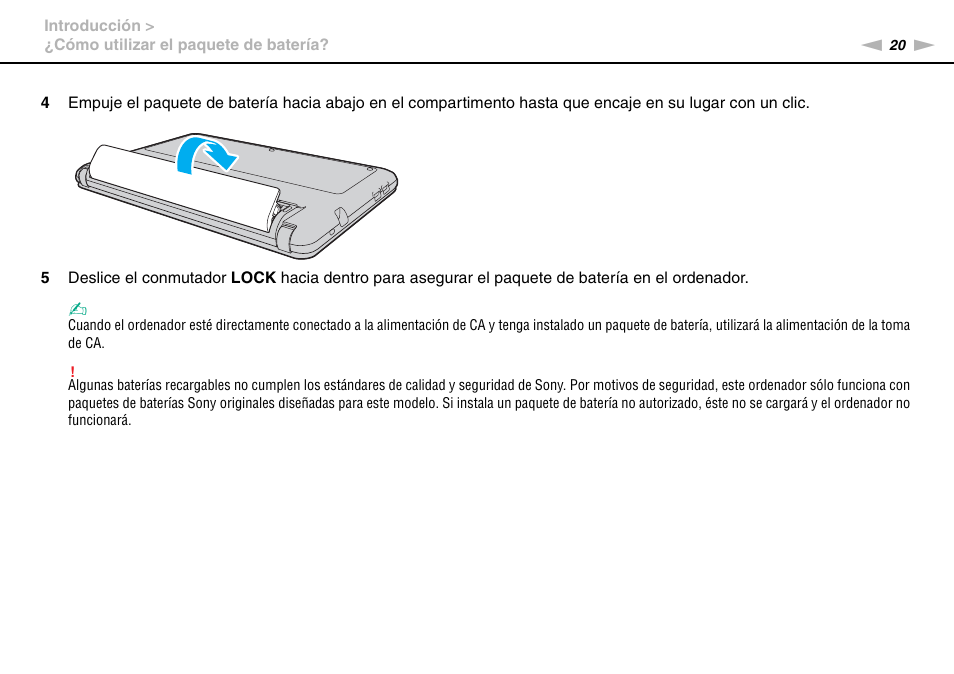 Sony VPCW11S1E User Manual | Page 20 / 127