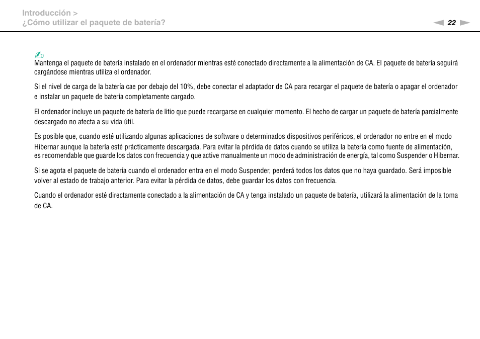 Sony VPCW11S1E User Manual | Page 22 / 127