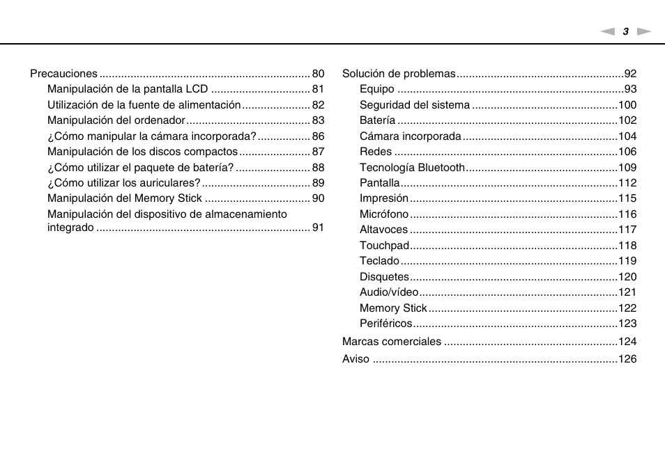 Sony VPCW11S1E User Manual | Page 3 / 127
