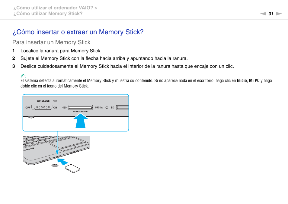 Sony VPCW11S1E User Manual | Page 31 / 127