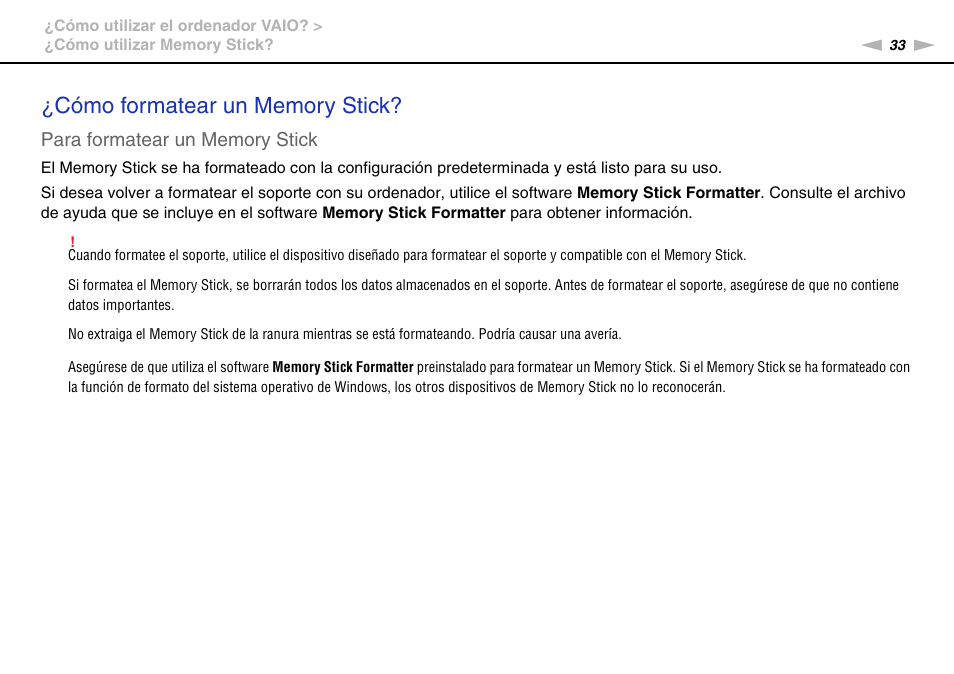 Sony VPCW11S1E User Manual | Page 33 / 127
