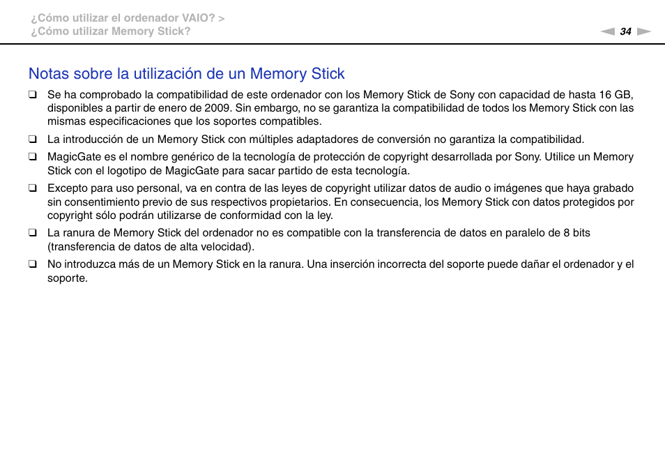 Sony VPCW11S1E User Manual | Page 34 / 127