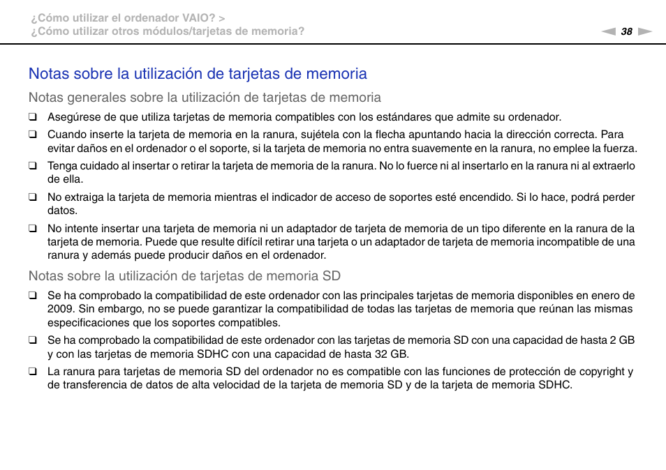 Sony VPCW11S1E User Manual | Page 38 / 127