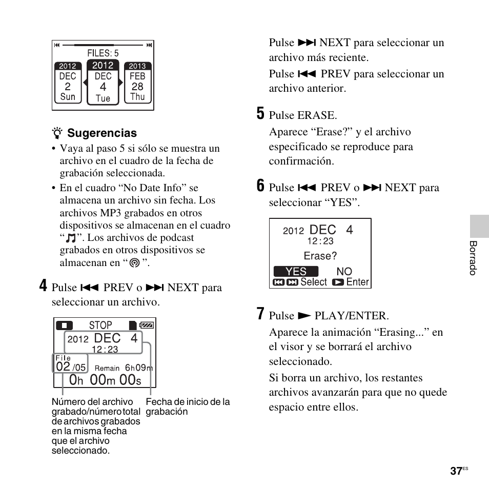 Sony ICD-LX30 User Manual | Page 37 / 63