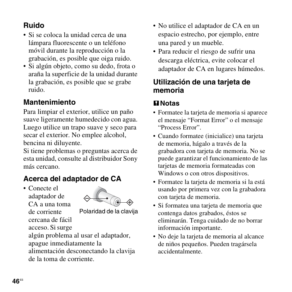 Sony ICD-LX30 User Manual | Page 46 / 63