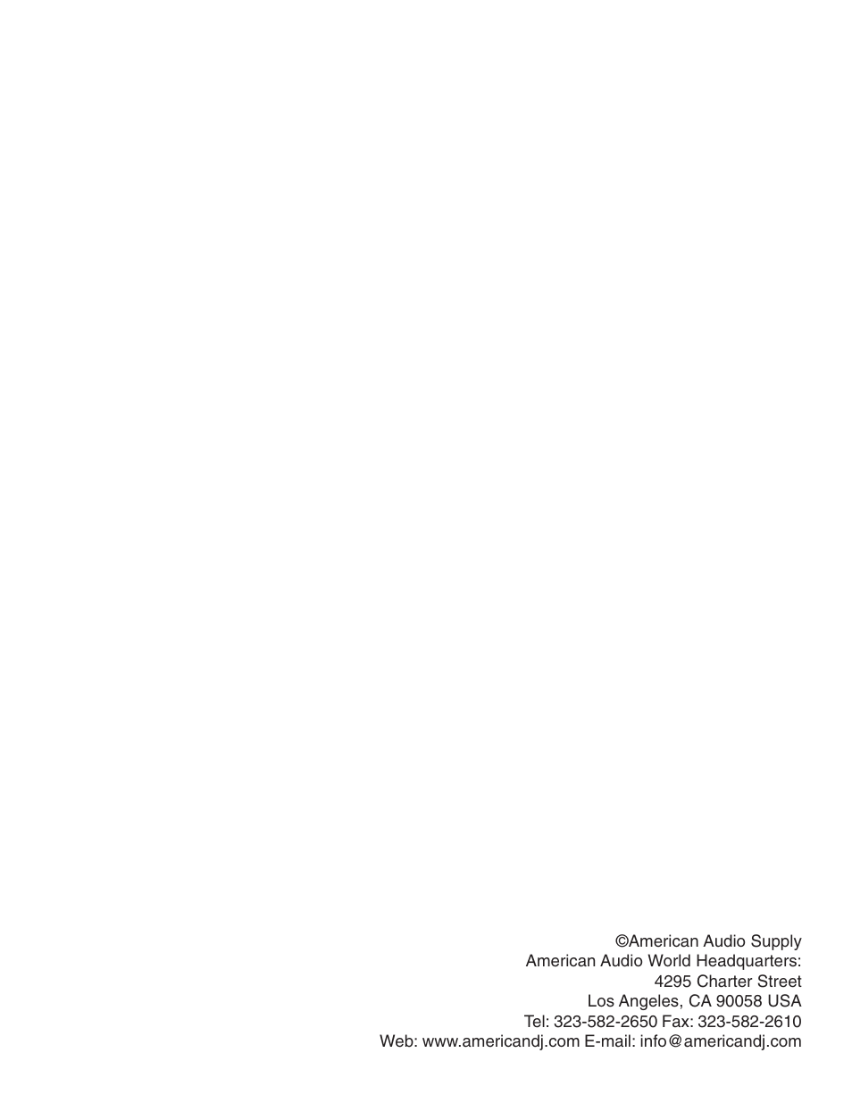 American Audio XDM-250TTM User Manual | Page 12 / 12