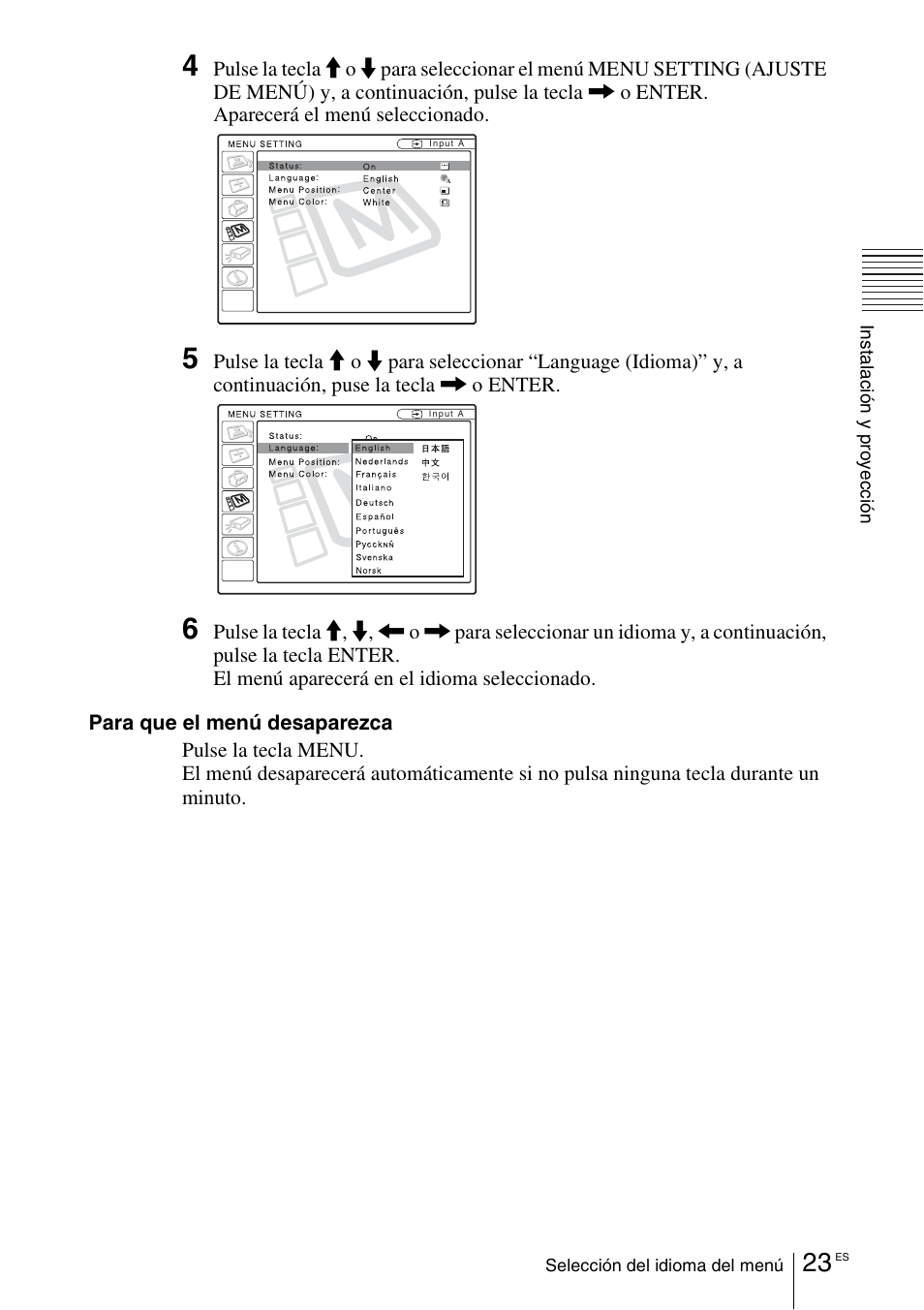 Sony VPL-EX1 User Manual | Page 131 / 164