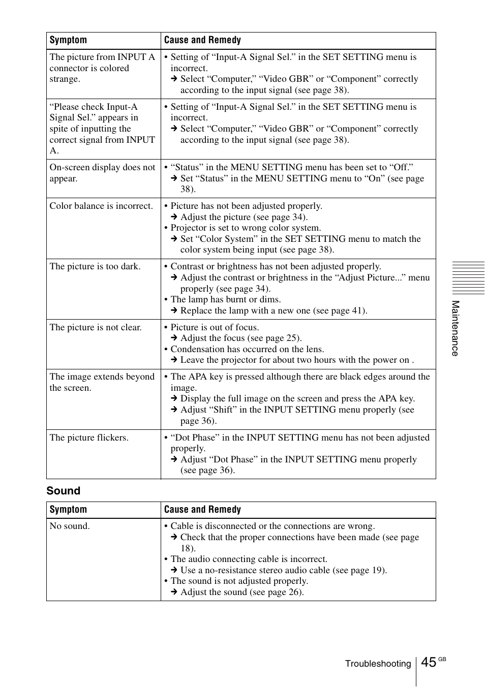 Sony VPL-EX1 User Manual | Page 45 / 164