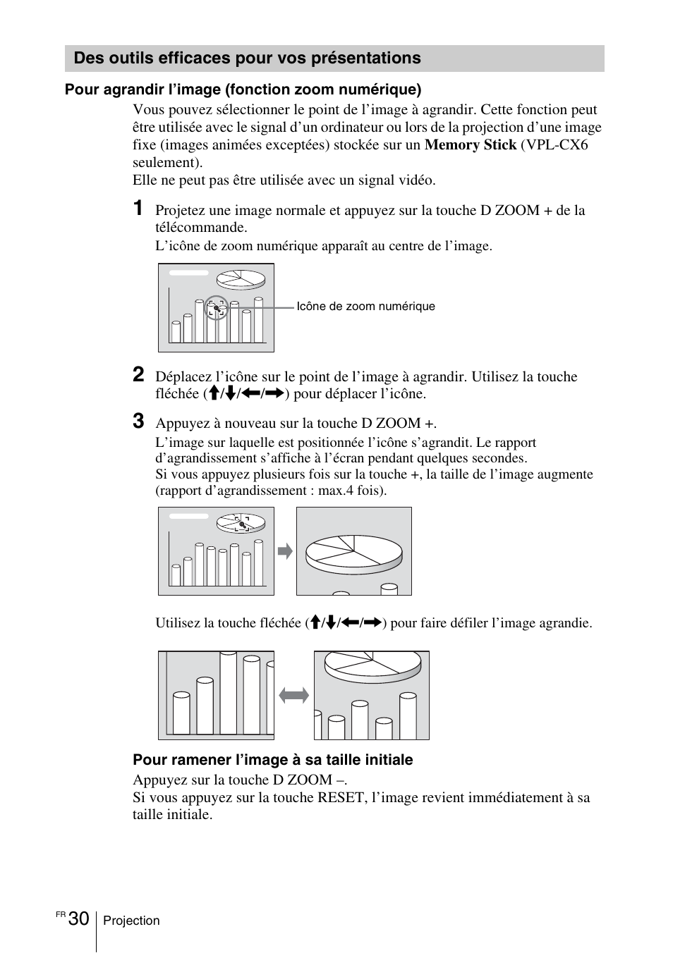 Des outils efficaces pour vos présentations, Des outils efficaces pour vos, Présentations | Sony VPL-EX1 User Manual | Page 84 / 164