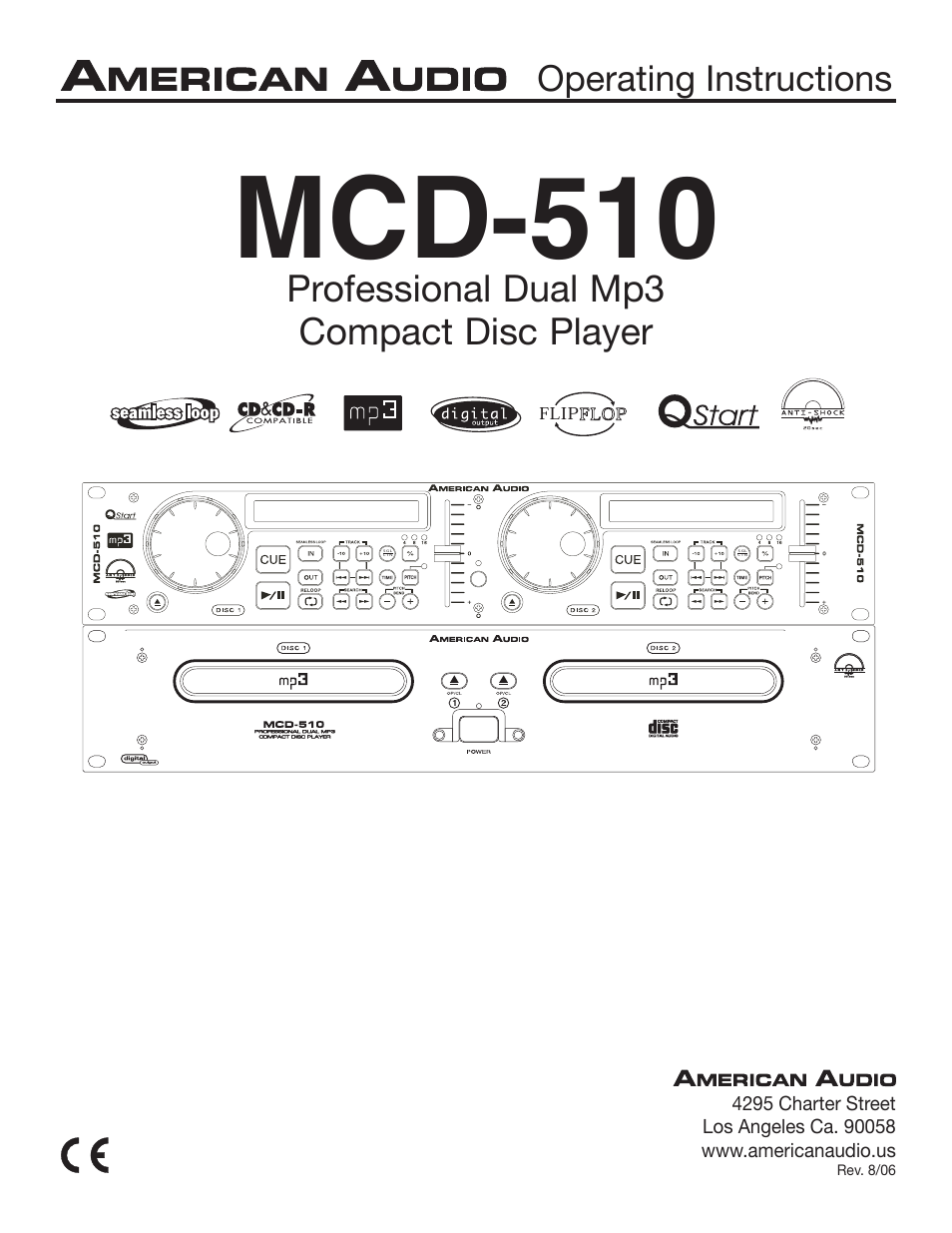 American Audio MCD-510 User Manual | 24 pages