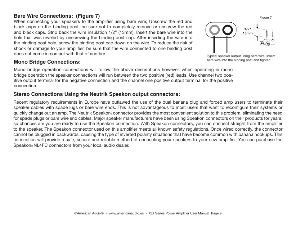 American Audio XLT2000 User Manual | Page 9 / 20