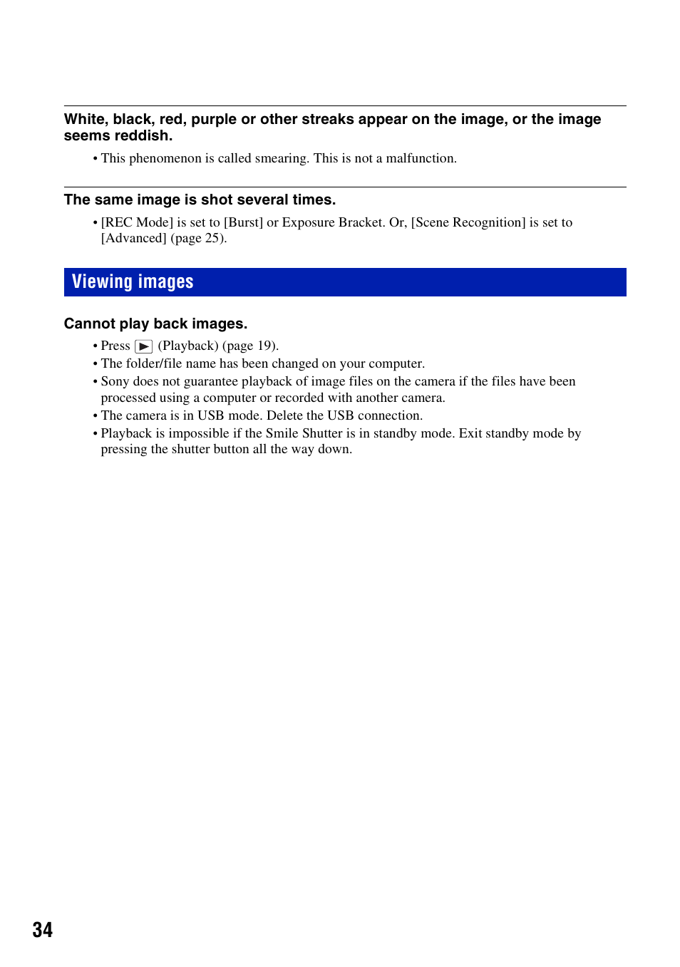 Viewing images | Sony DSC-W230 User Manual | Page 34 / 80